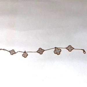 Rose Gold. swarovski crystal encrusted bracelet.